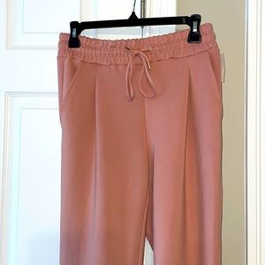 Anne Klein Cedar/Mauve XS Wide Leg Woven Stretch Pant